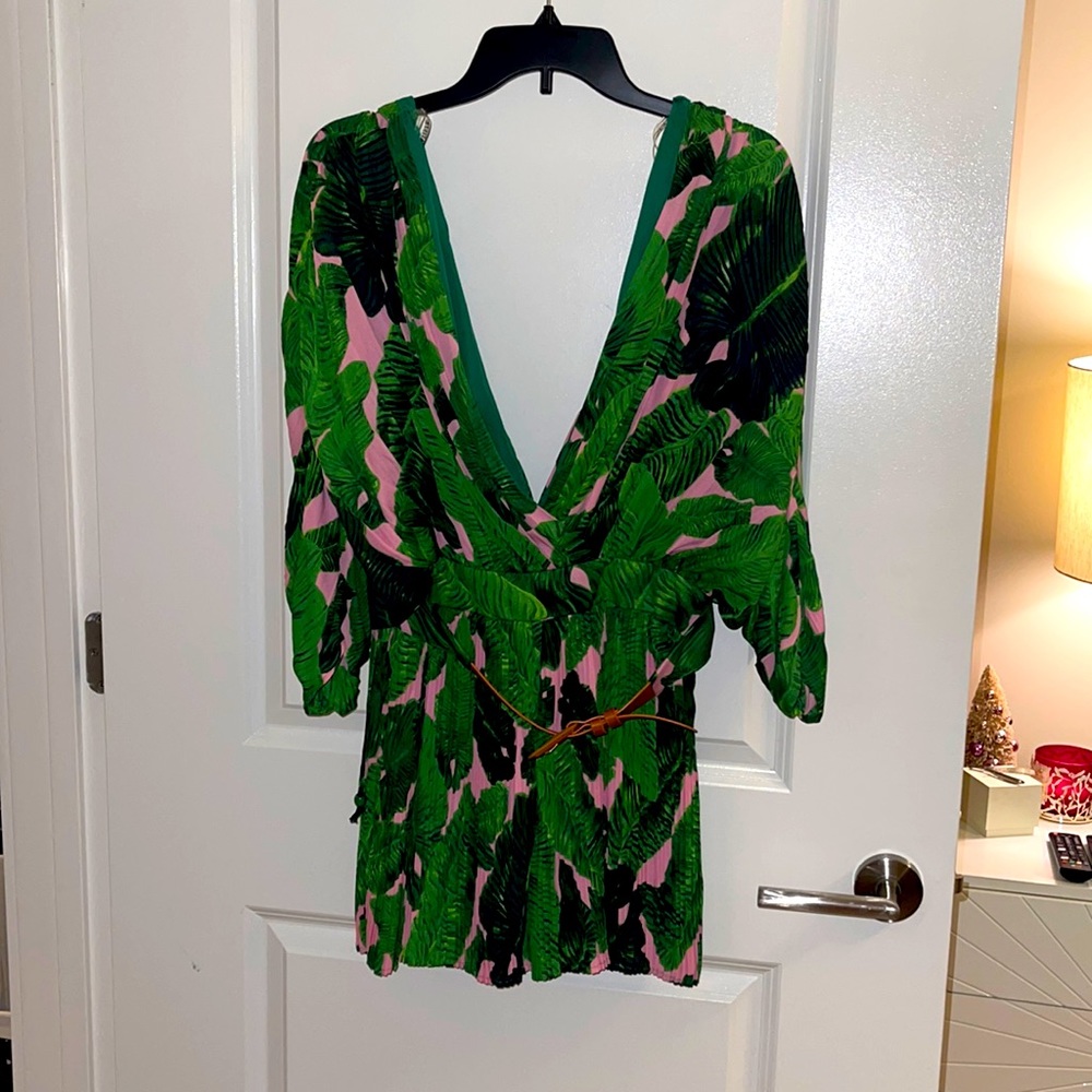 Beautiful romper dress with belt